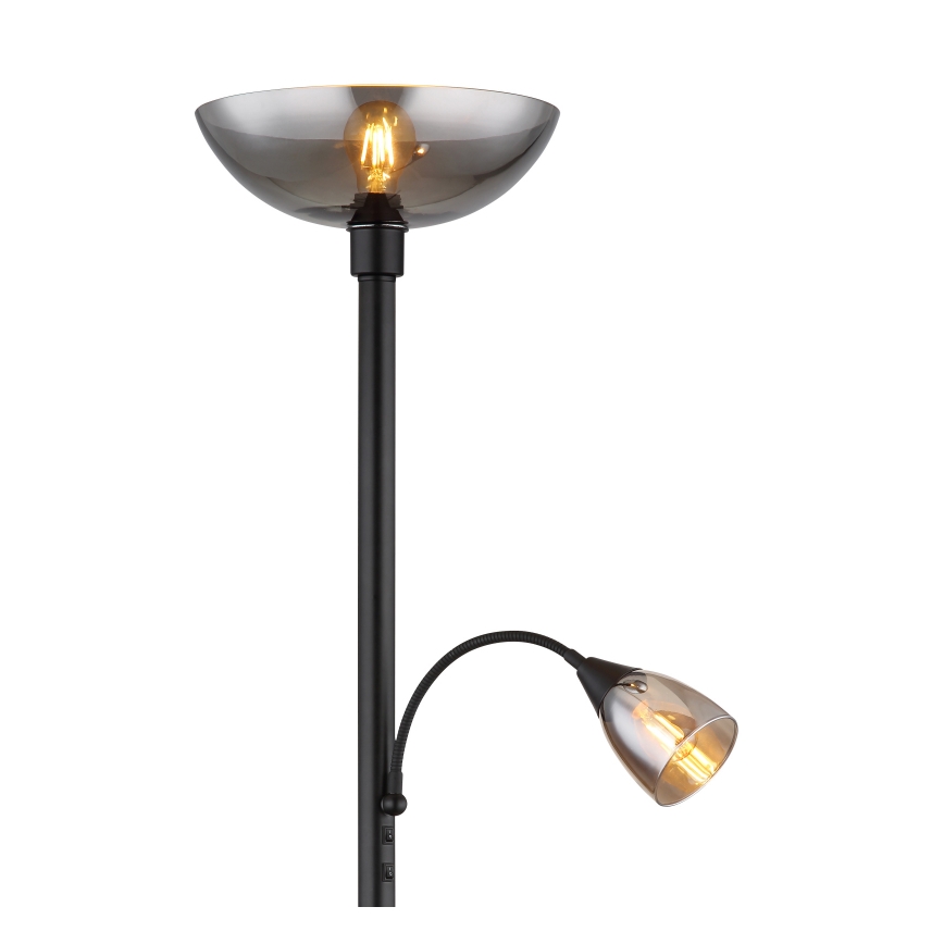 Globo - Állólámpa 1xE27/60W/230V + 1xE14/40W