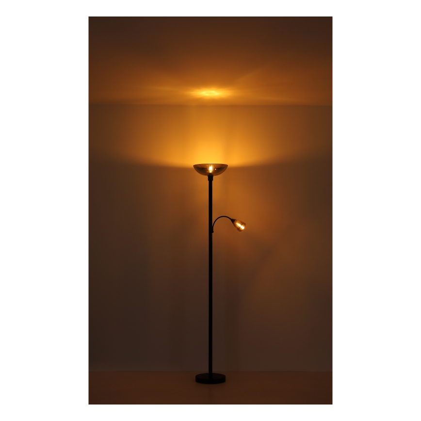 Globo - Állólámpa 1xE27/60W/230V + 1xE14/40W