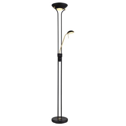Globo - LED állítható fényerejű állólámpa LED/20W/230V + LED/5,5W 3000K fekete/arany