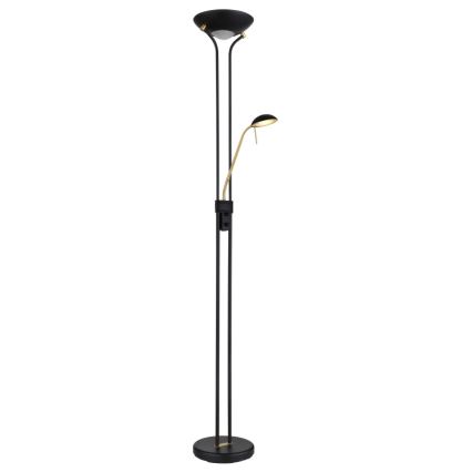 Globo - LED állítható fényerejű állólámpa LED/20W/230V + LED/5,5W 3000K fekete/arany