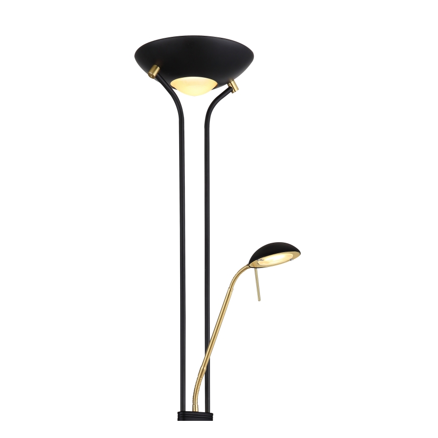 Globo - LED állítható fényerejű állólámpa LED/20W/230V + LED/5,5W 3000K fekete/arany