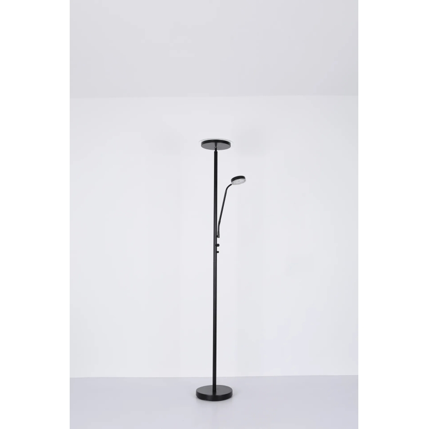 Globo - LED fényerőszabályozható állólámpa LED/18,5W/230V + LED/4,5W 3000K fekete