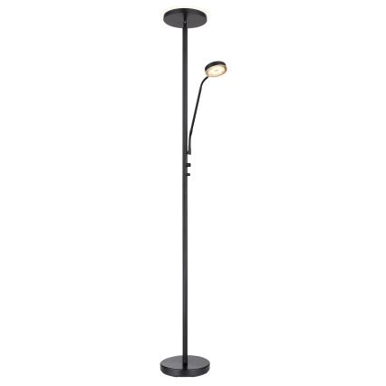 Globo - LED fényerőszabályozható állólámpa LED/18,5W/230V + LED/4,5W 3000K fekete