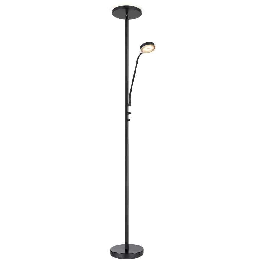 Globo - LED fényerőszabályozható állólámpa LED/18,5W/230V + LED/4,5W 3000K fekete