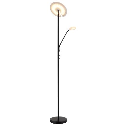 Globo - LED fényerőszabályozható állólámpa LED/28W/230V + LED/5W 3000K fekete