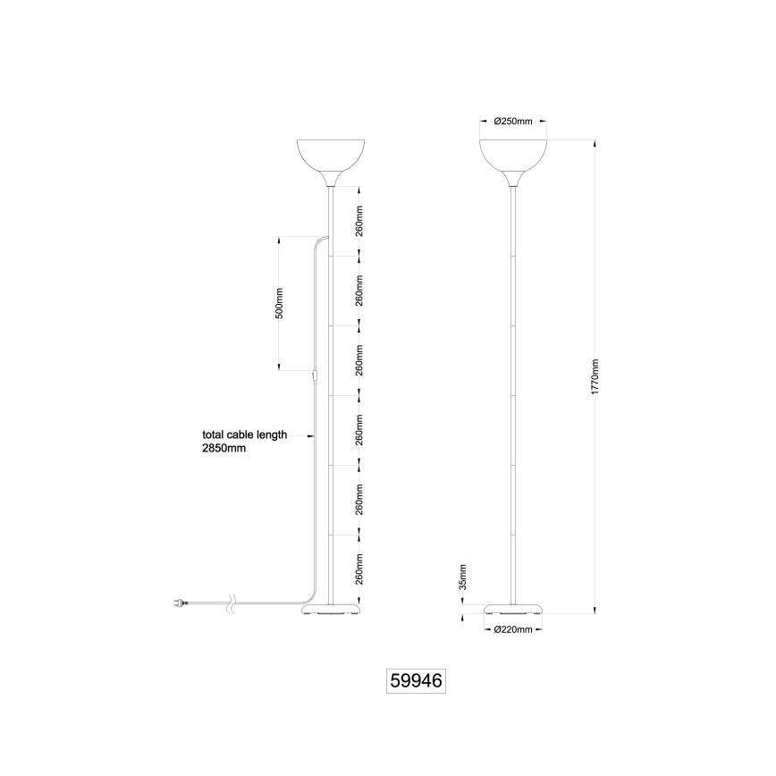 Globo - Állólámpa 1xE27/60W/230V