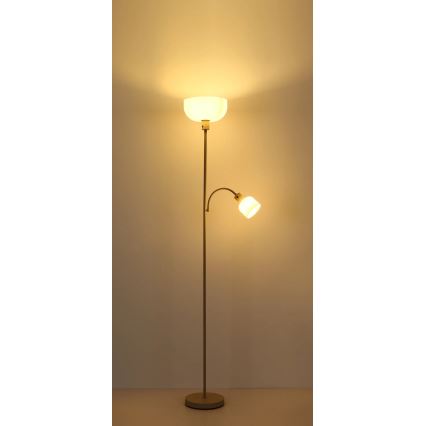 Globo - Állólámpa 1xE27/40W/230V + 1xE14/25W