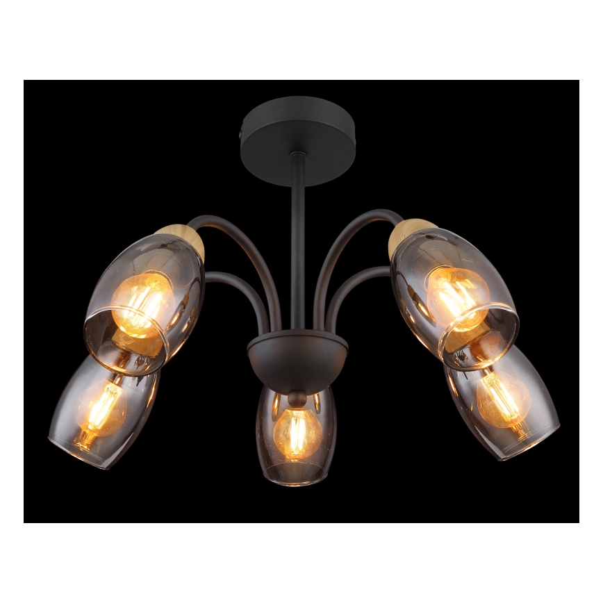 Globo - Csillár rúdon 5xE14/25W/230V