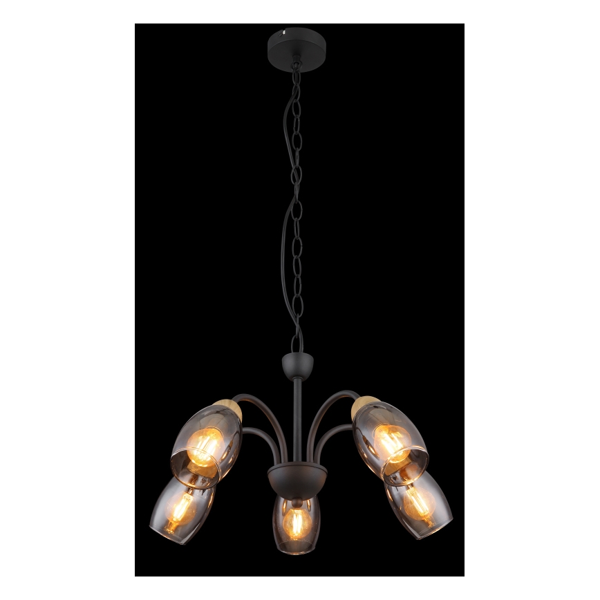 Globo - Csillár láncon 5xE14/25W/230V