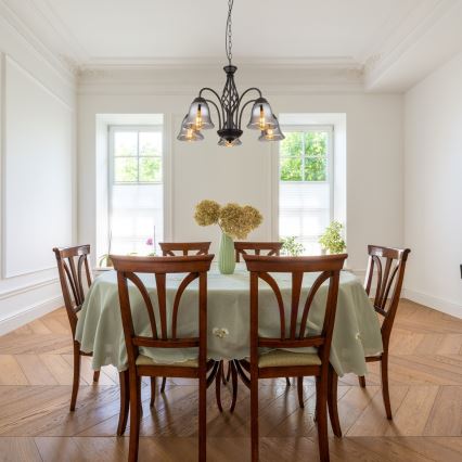 Globo - Csillár láncon 5xE27/60W/230V