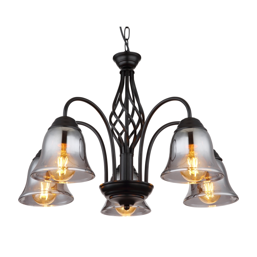 Globo - Csillár láncon 5xE27/60W/230V