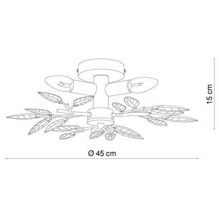 Globo - Mennyezeti lámpa 3xE14/40W/230V