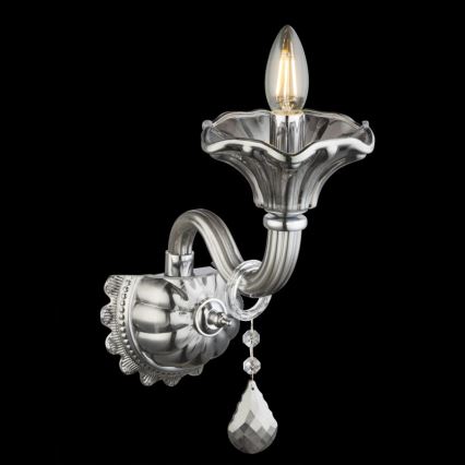 Globo 64129-1W - Fali lámpa OLENNA 1xE14/40W/230V fényezett króm