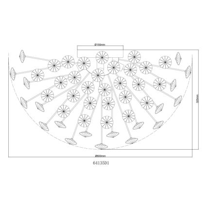 Globo - LED mennyezeti lámpa 6xG9/3,5W/230V arany