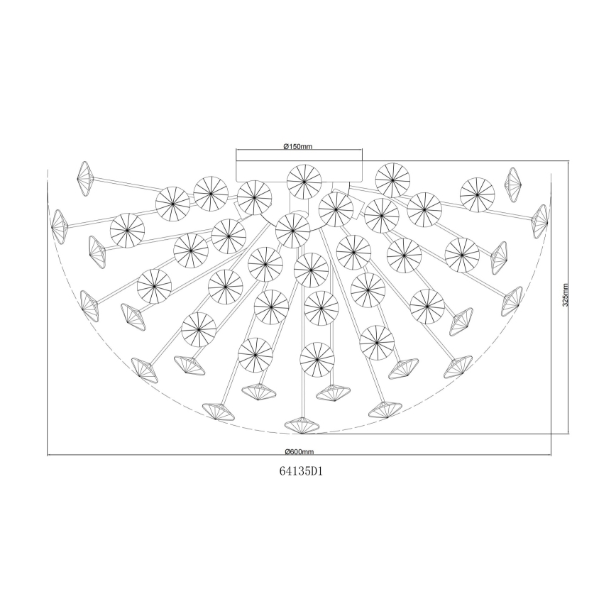 Globo - LED mennyezeti lámpa 6xG9/3,5W/230V arany