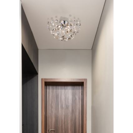 Globo - LED Mennyezeti lámpa 4xG9/3,5W/230V átm. 45 cm fényezett króm