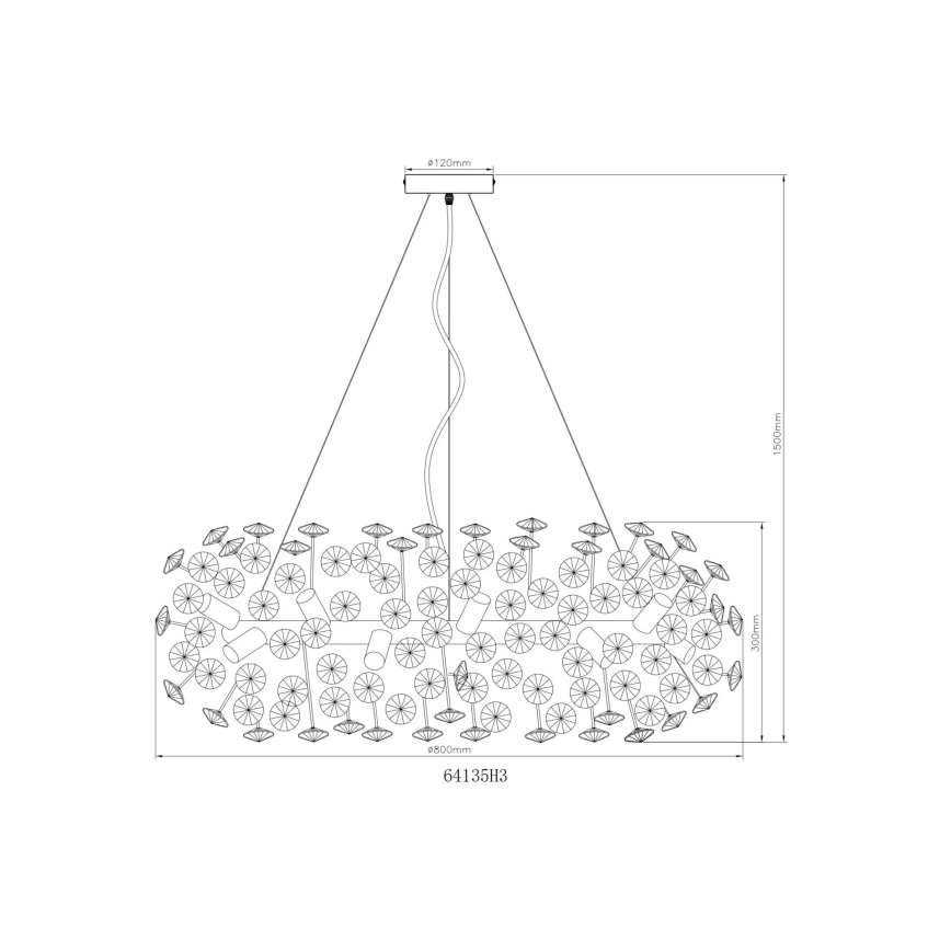 Globo - LED Kristály csillár zsinóron 20xG9/3,5W/230V