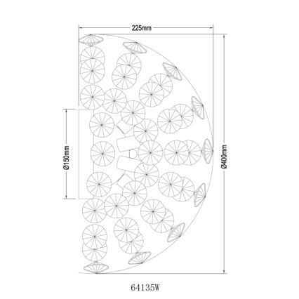 Globo - LED fali lámpa 6xG9/3,5W/230V arany