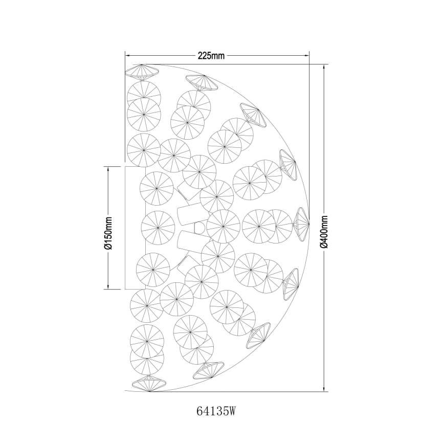 Globo - LED fali lámpa 6xG9/3,5W/230V arany