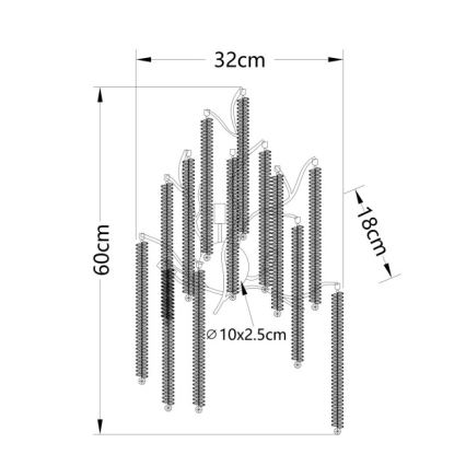 Globo - LED fali lámpatest 3xG9/8W/230V
