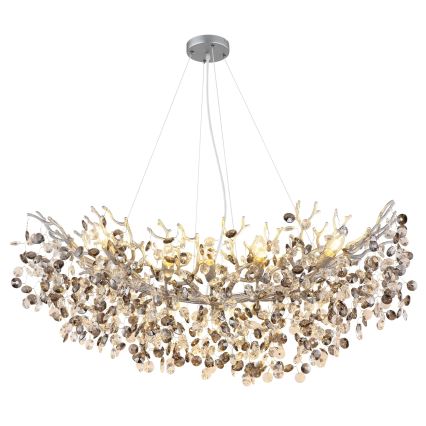 Globo - Kábeles csillár 10xE14/40W/230V ezüstszínű
