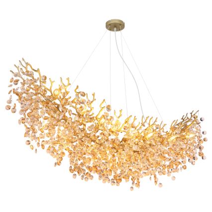Globo - Kábelen függő csillár 16xE14/40W/230V aranyszínű