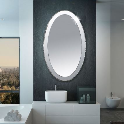 Globo 67038-44 -LED Kristály tükör háttérvilágítással MARILYN 1xLED/44W/230V