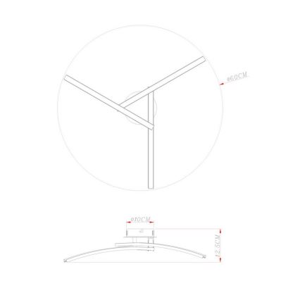 Globo - LED Felületre szerelhető csillár 3xLED/6W/230V