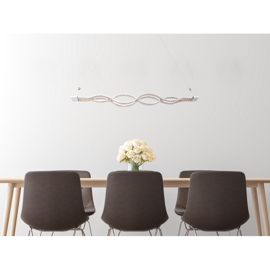 Globo 67109-30 - LED Szabályozható csillár zsinóron PILLA 1xLED/30W/230V + távirányító