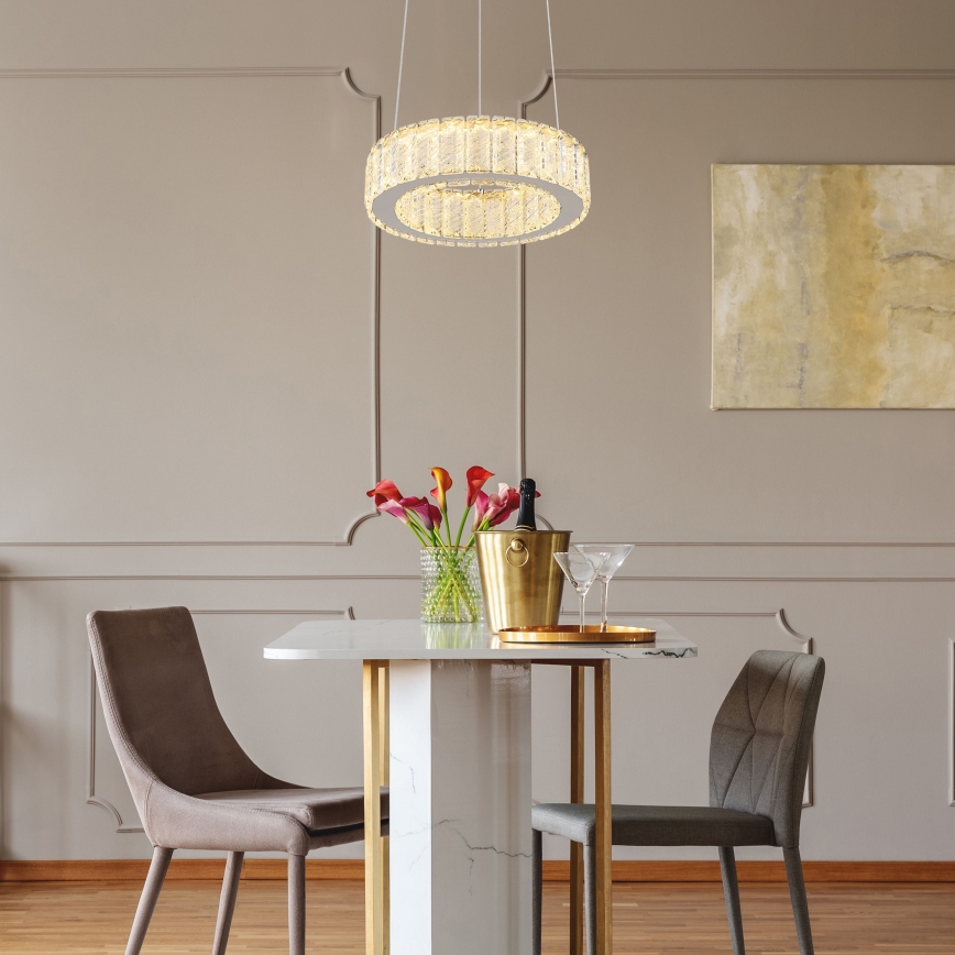 Globo - LED dimmelhető függeszték kábellel LED/30W/230V 2700-6000K átm. 30 cm + távirányító