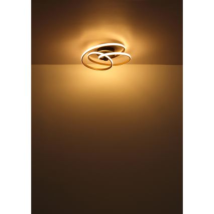 Globo - LED Felületre szerelhető csillár LED/40W/230V 3000K matt króm/fekete