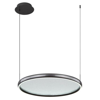 Globo - LED Dimmelhető csillár zsinóron LED/36W/230V 2700-6000K fekete + távirányítás