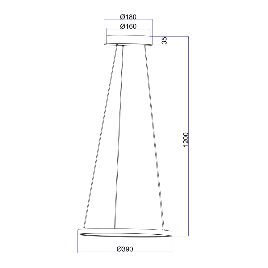 Globo - LED Csillár zsinóron LED/19W/230V