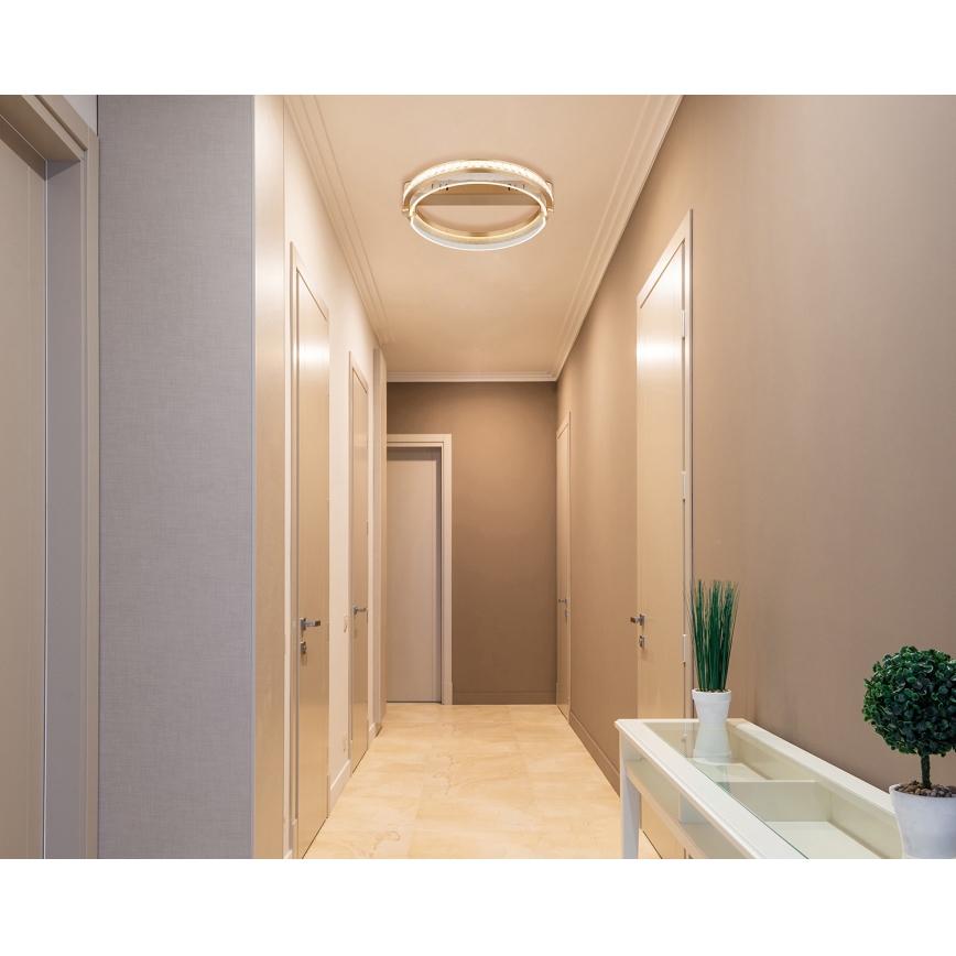 Globo - LED dimmelhető kristály mennyezeti lámpa LED/36W/230V 2700K-6000K + távirányító