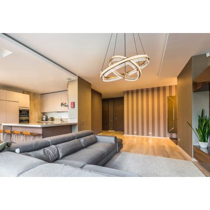 Globo - LED állítható fényerejű kristály csillár kábellel LED/78W/230V 2700K-6000K + távirányító