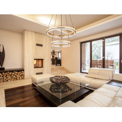 Globo - LED állítható fényerejű kristály csillár kábellel LED/78W/230V 2700K-6000K + távirányító