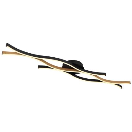 Globo - LED Felületre szerelhető csillár LED/35W/230V fekete/barna