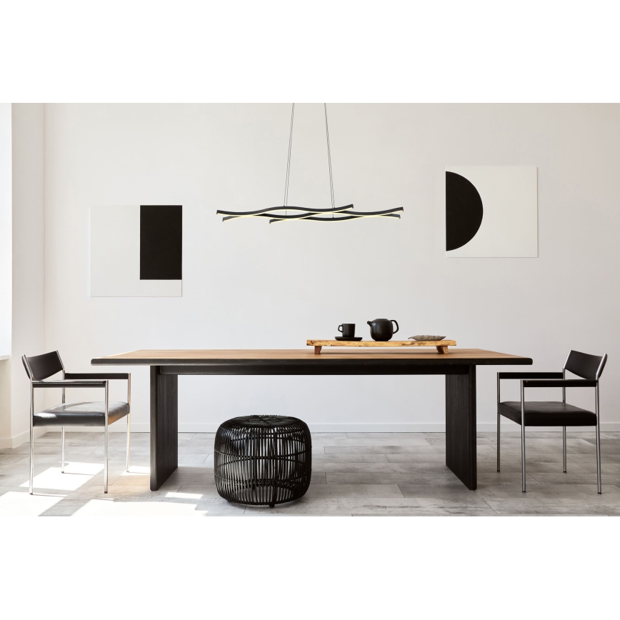 Globo - LED Csillár zsinóron LED/35W/230V fekete