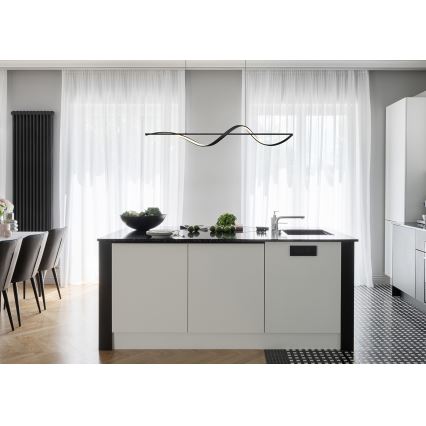 Globo - LED Csillár zsinóron LED/24W/230V 3000K fekete