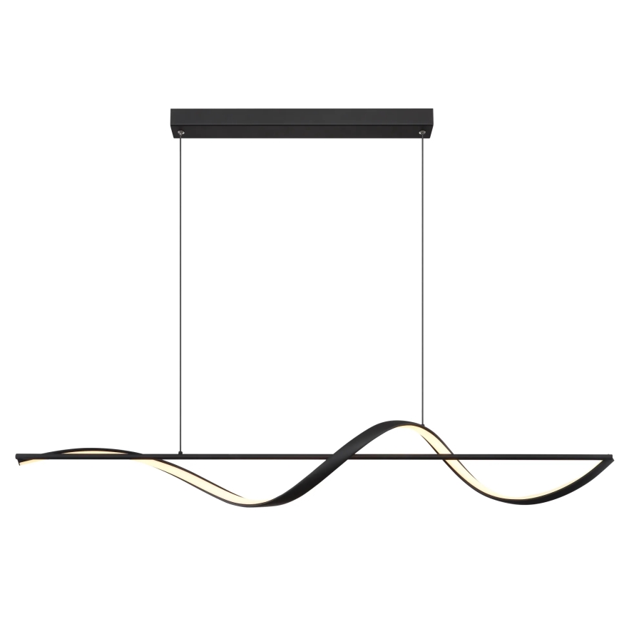 Globo - LED Csillár zsinóron LED/24W/230V 3000K fekete