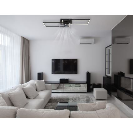 Globo - LED dimmelhető ventilátoros mennyezeti lámpa LED/38W/230V 3000-6500K + távirányító
