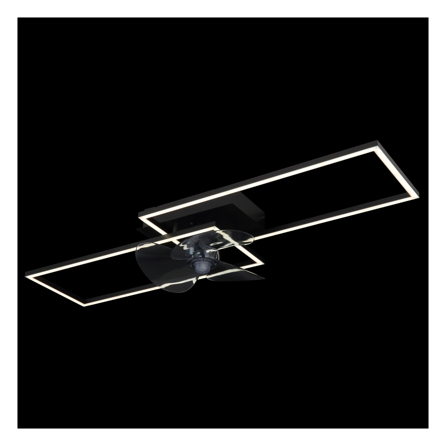 Globo - LED dimmelhető ventilátoros mennyezeti lámpa LED/38W/230V 3000-6500K + távirányító