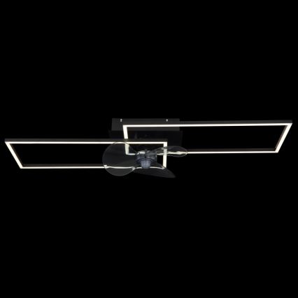 Globo - LED dimmelhető ventilátoros mennyezeti lámpa LED/38W/230V 3000-6500K + távirányító
