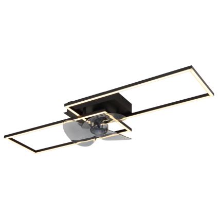 Globo - LED dimmelhető ventilátoros mennyezeti lámpa LED/38W/230V 3000-6500K + távirányító