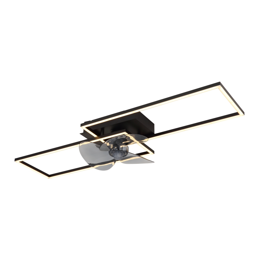 Globo - LED dimmelhető ventilátoros mennyezeti lámpa LED/38W/230V 3000-6500K + távirányító
