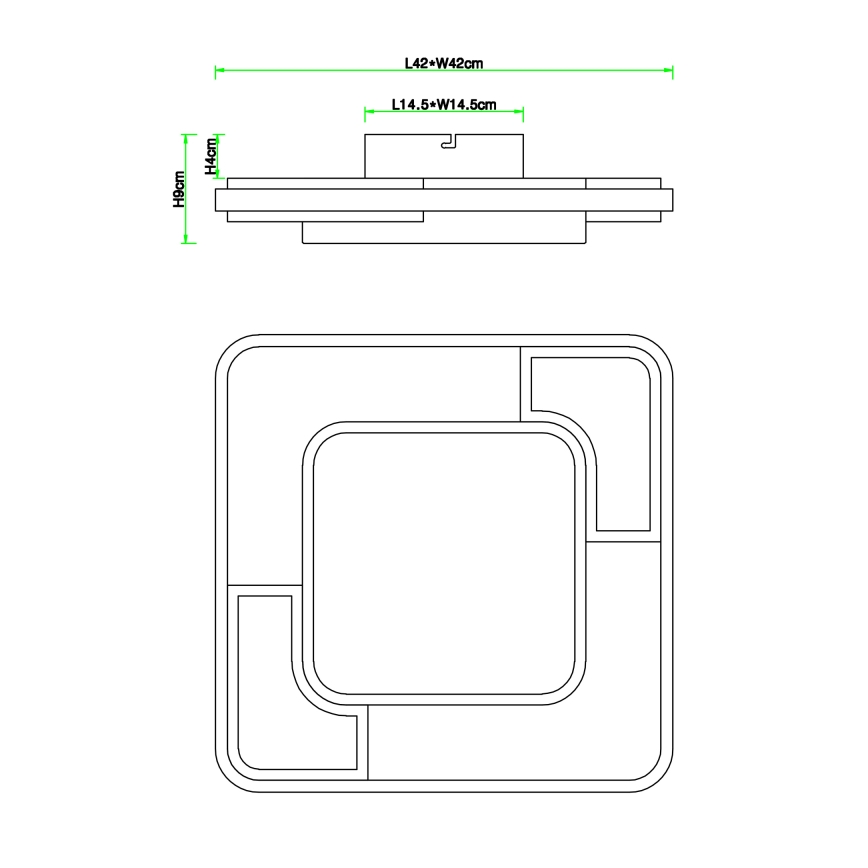 Globo - LED Mennyezeti lámpa LED/30W/230V