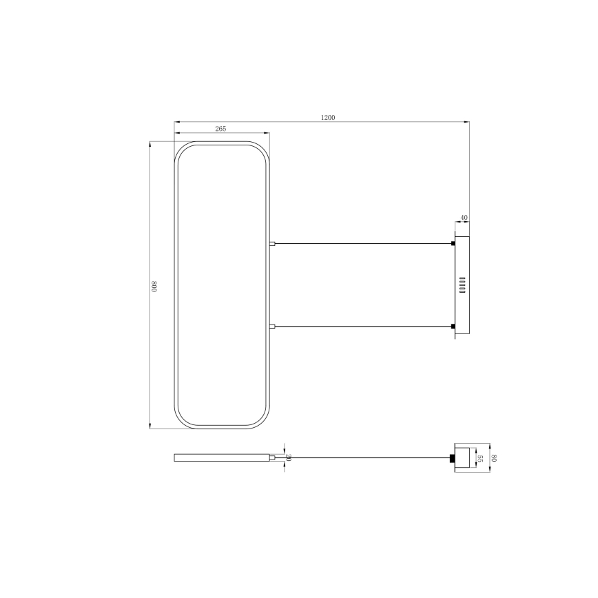 Globo - LED Csillár zsinóron LED/24W/230V