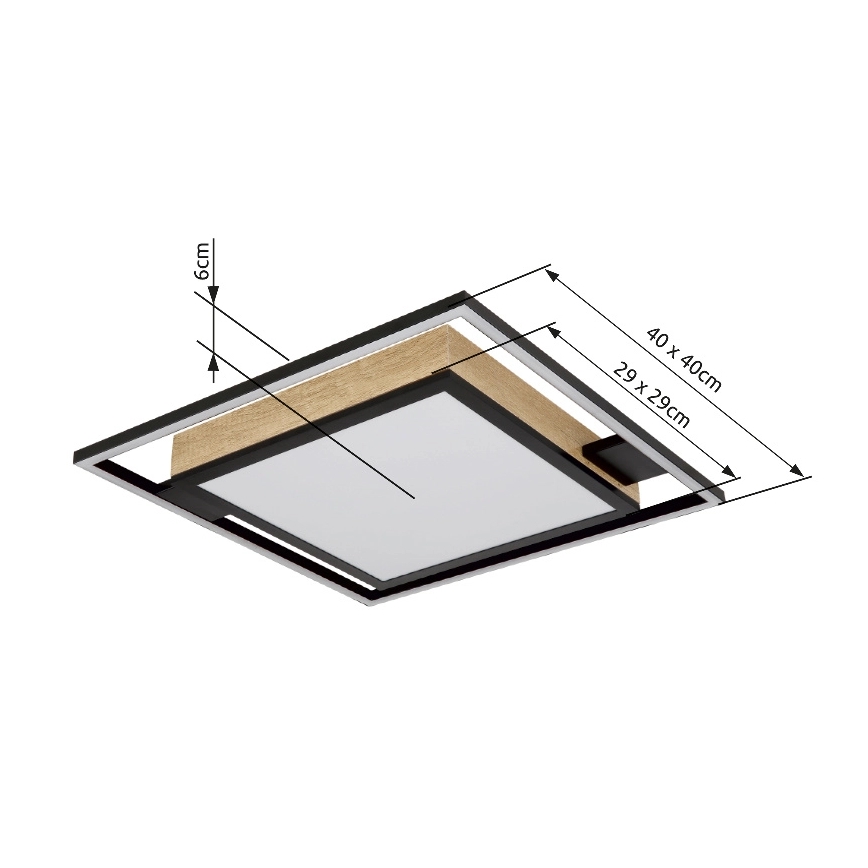 Globo - LED Dimmelhető mennyezeti lámpa LED/40W/230V 2700-6500K + távirányítás