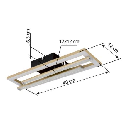 Globo - LED Mennyezeti lámpa LED/24W/230V 4000K arany