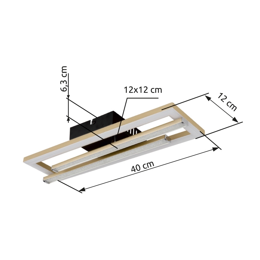 Globo - LED Mennyezeti lámpa LED/24W/230V 4000K arany